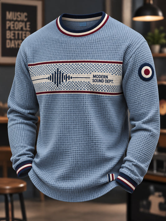 Men's Uk Paul Weller Mod Culture  Waffle Long Sleeve T-Shirt