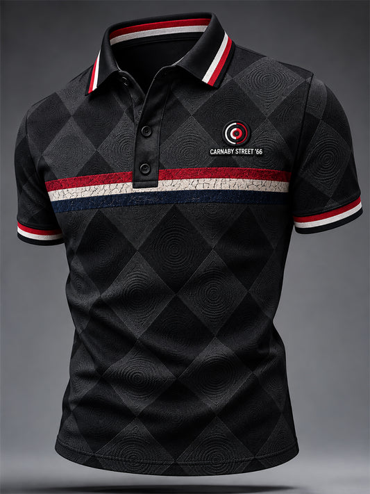 Men's Mods Culture UK Music Lover Business Style Printed polo shirt
