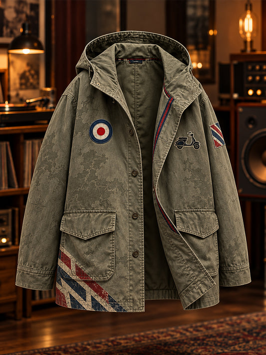Men's Mods Culture UK Music Lover Business Style Printed Jacket