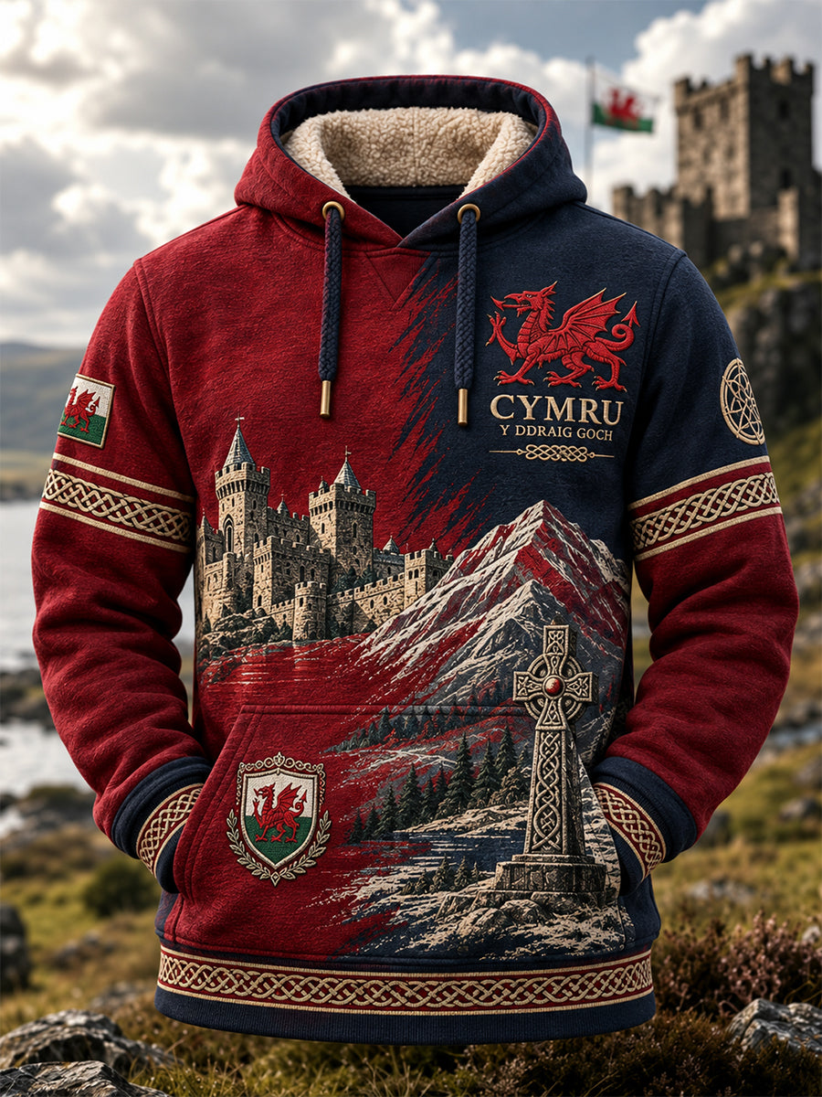 Men's Wales UK Casual Hooded Sweatshirt