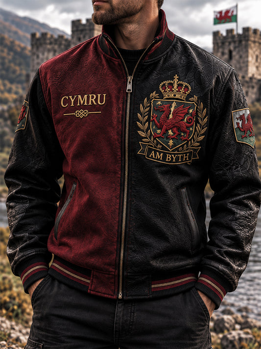 Men's Wales UK Casual Zipper Jacket