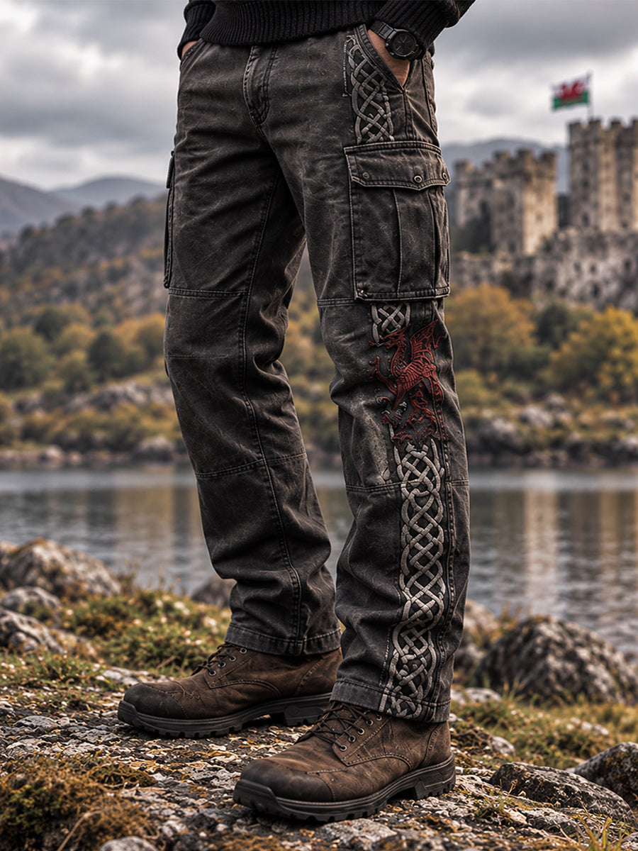 Men's Wales UK Casual Work Trousers