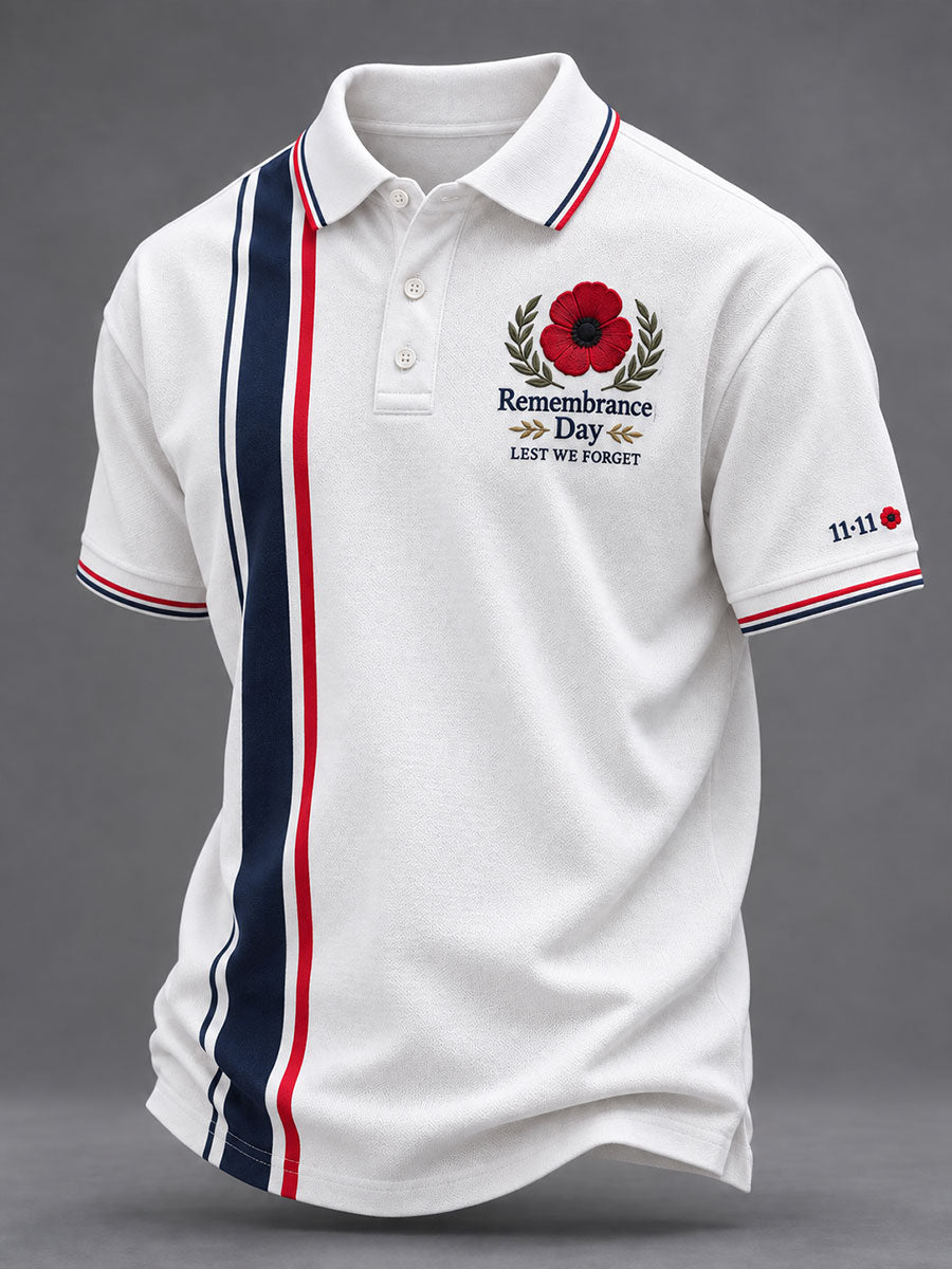 Men's Remembrance Day Lest We Forget Print Shirt