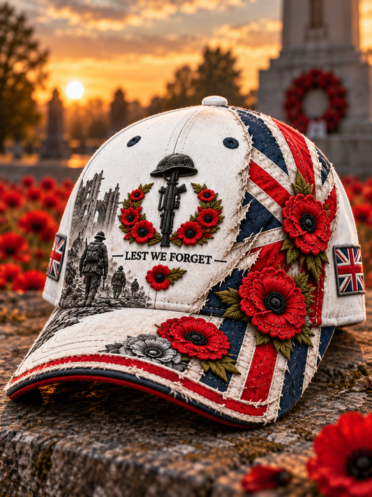Unisex  Remembrance Day Lest We Forget Hat