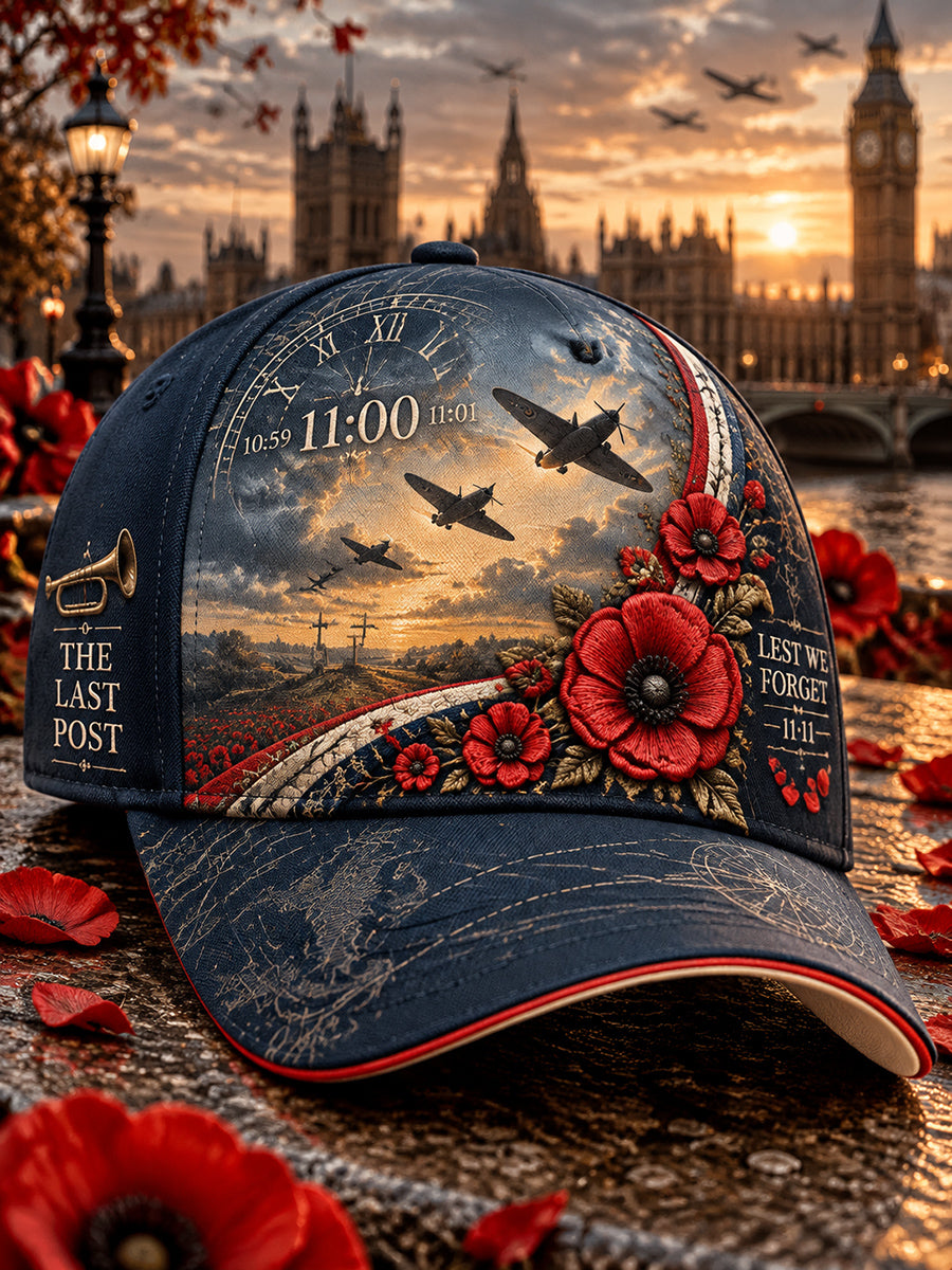 British Remembrance Day Printed Hat