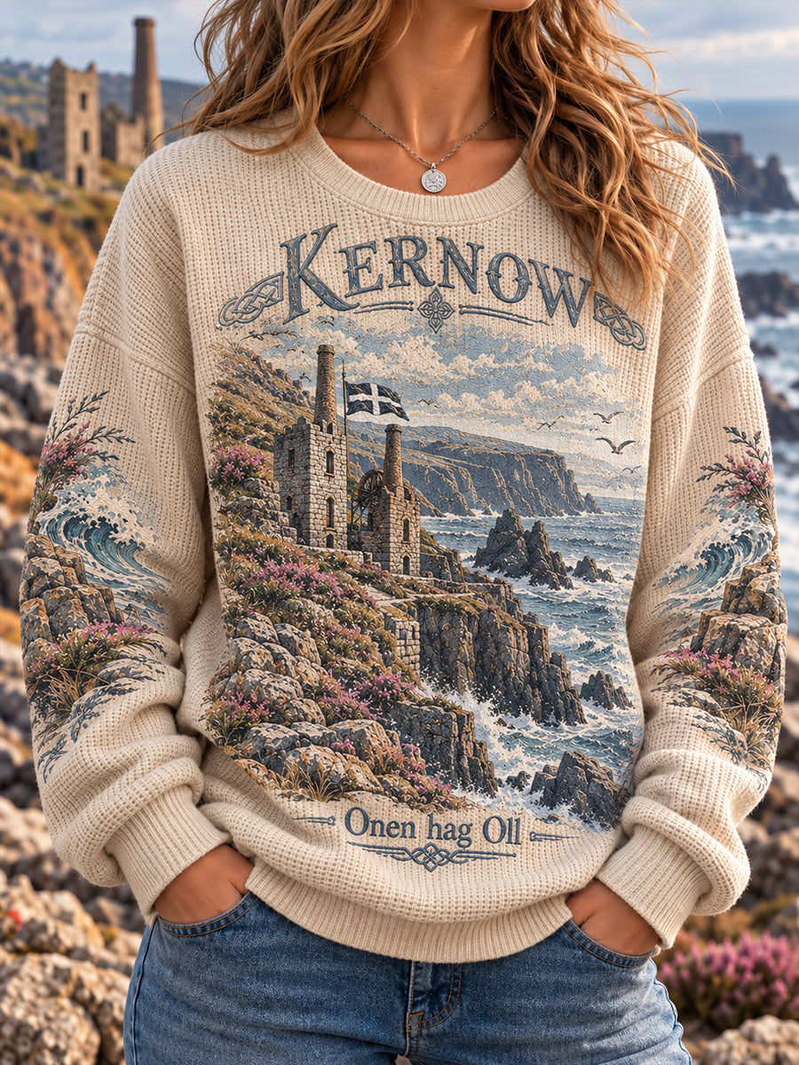 Women’s UK Cornwall Waffle Long-Sleeve Sweatshirt