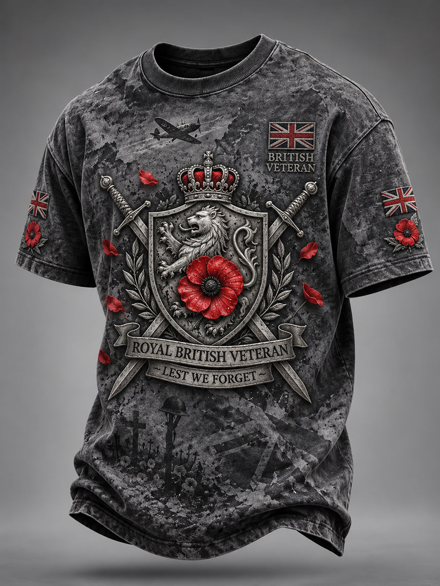 Men's Remembrance Day Lest We Forget Short-Sleeve T-Shirt