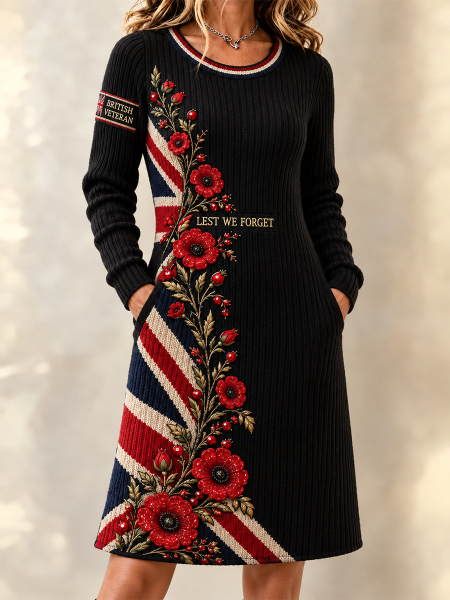Women's Remembrance Day Midi Dress