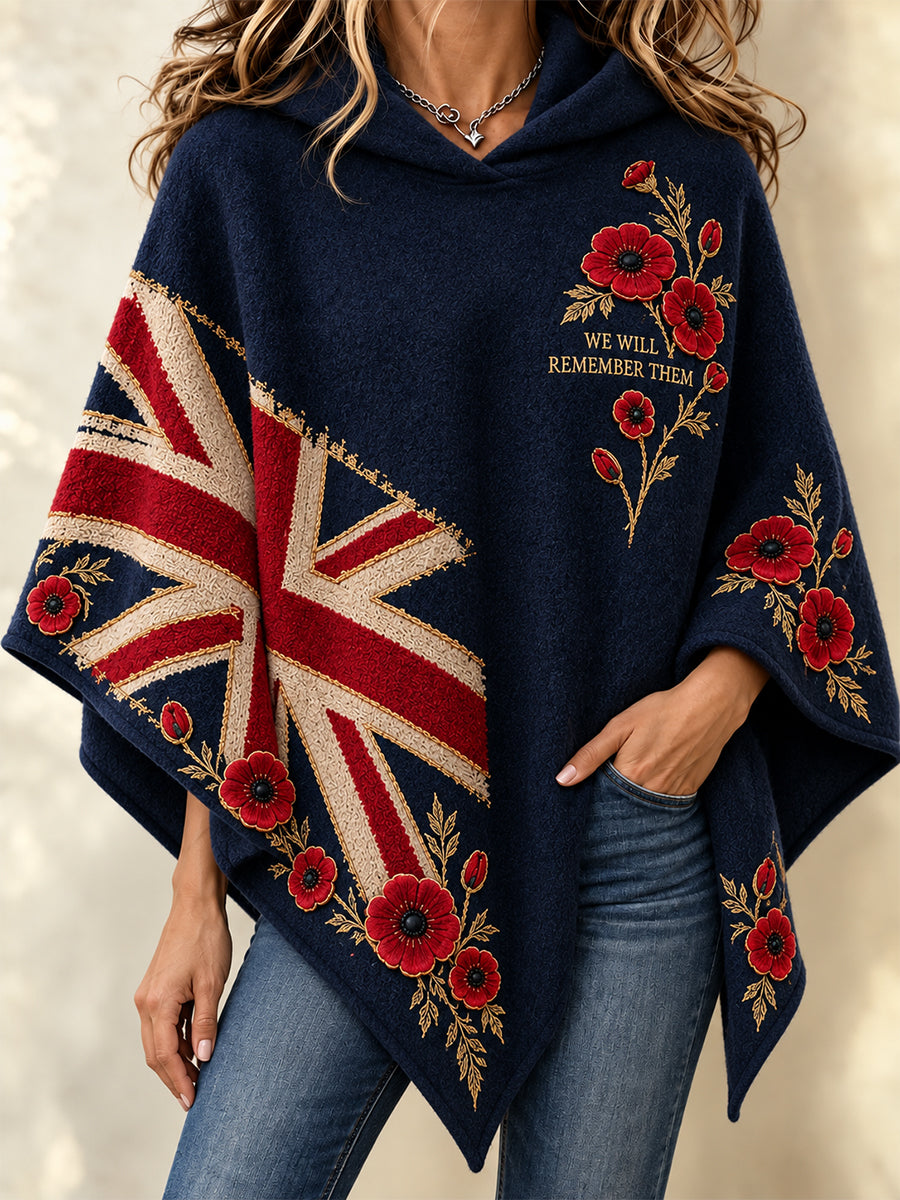Women's Remembrance Day Cape Sweater