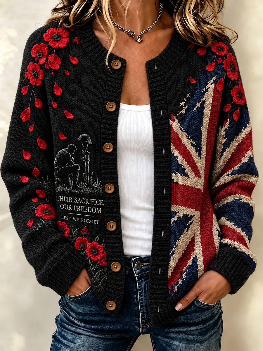 Women's Remembrance Day Cardigan