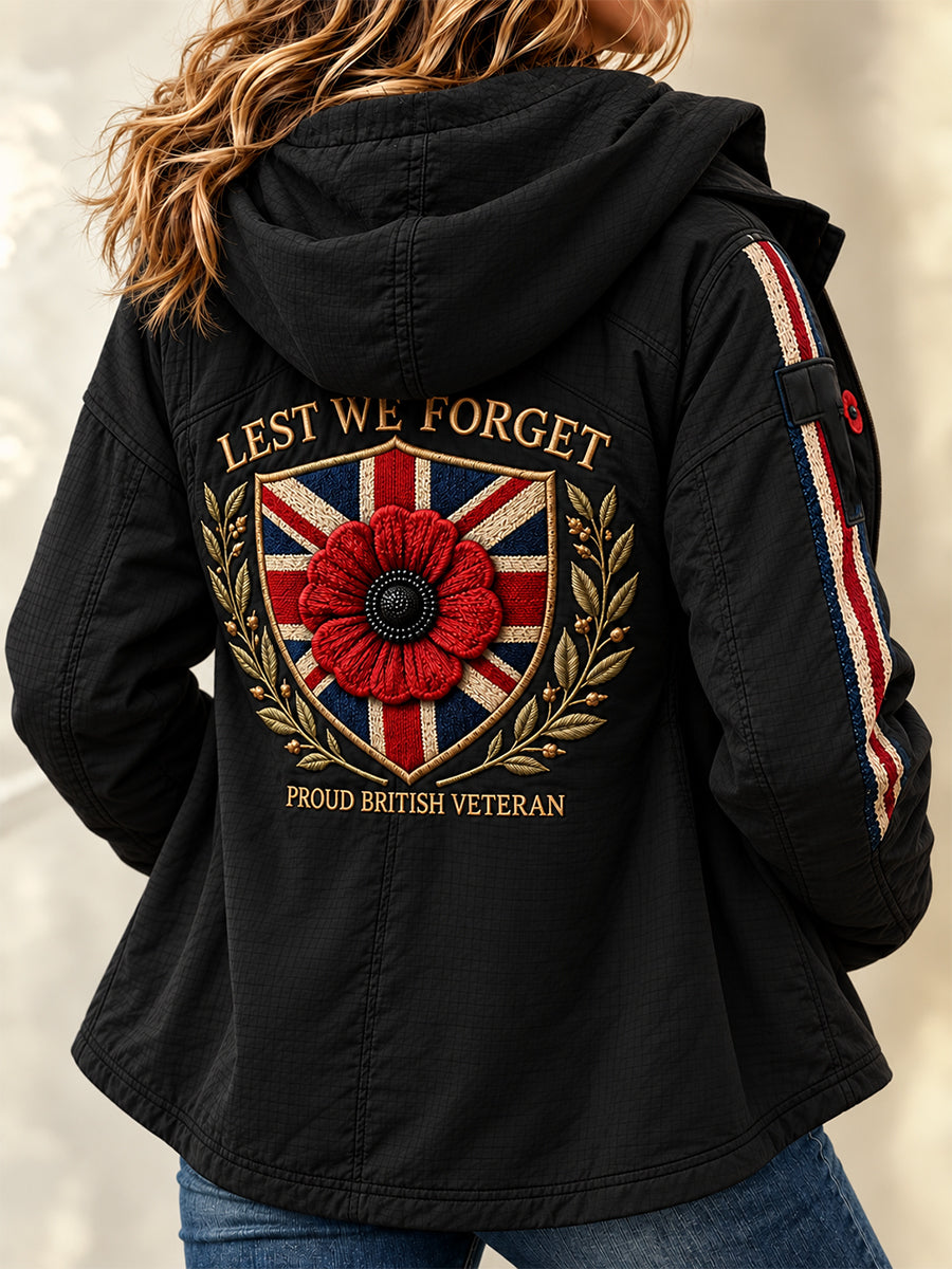 Women's Remembrance Day Zip-Up Hoodie