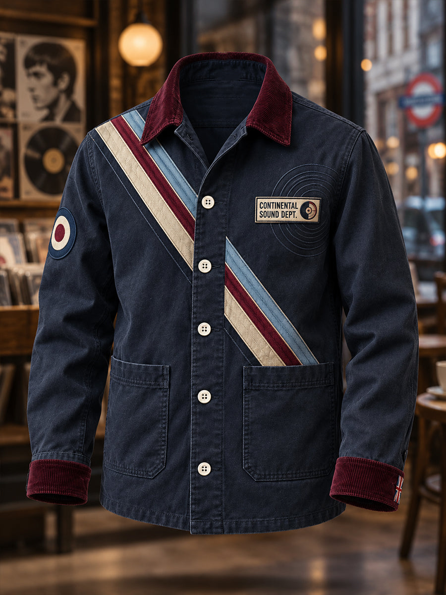 Men's Paul Weller and British Mod Culture Art Printed Jakcet