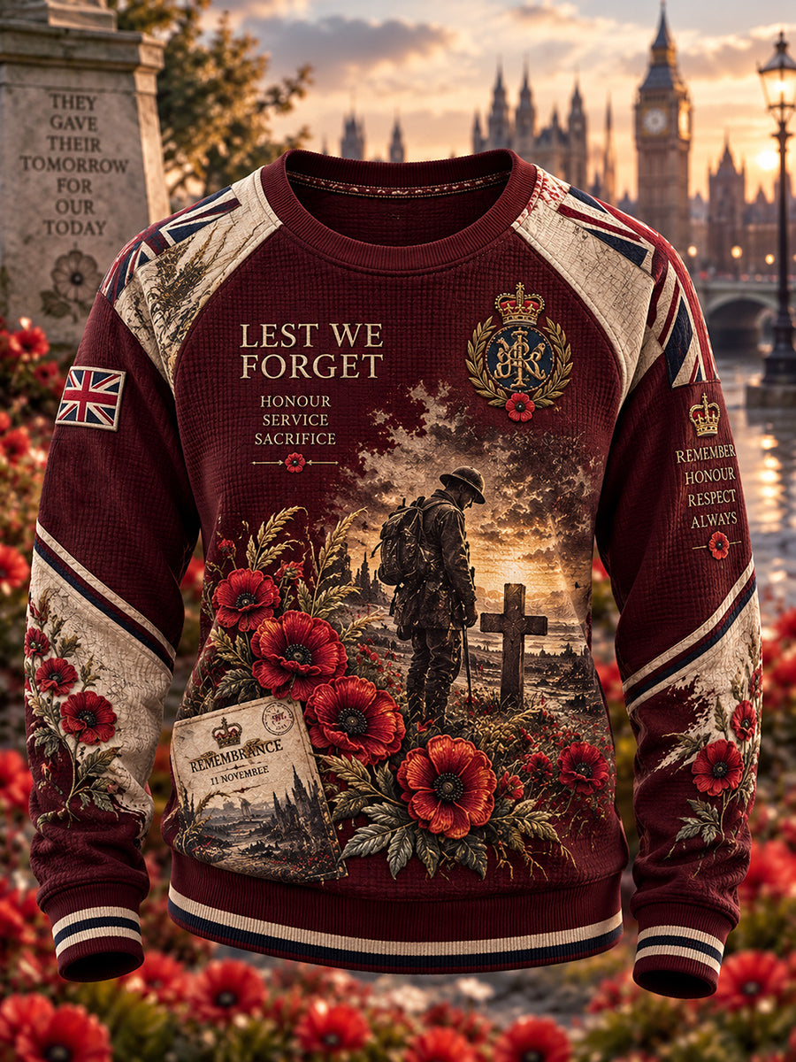 Women's British Remembrance Day Printed Sweatshirt