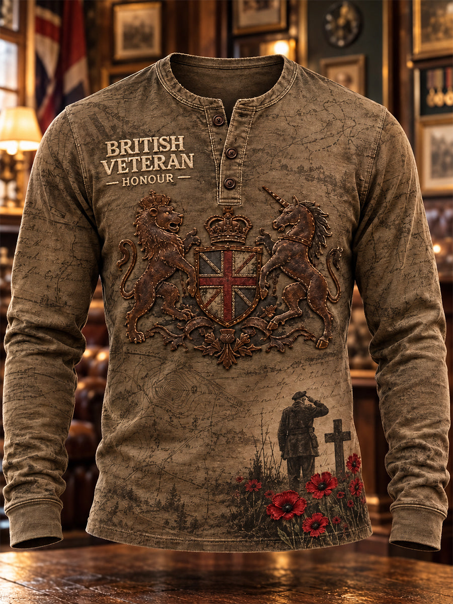 Men's Remembrance Day Lest We Forget Polo Sweatshirt