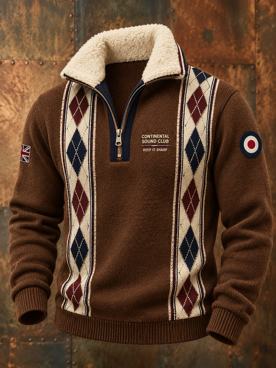 Men's Paul Weller  Mod Culture Fleece-Lined Stand-Collar Sweatshirt
