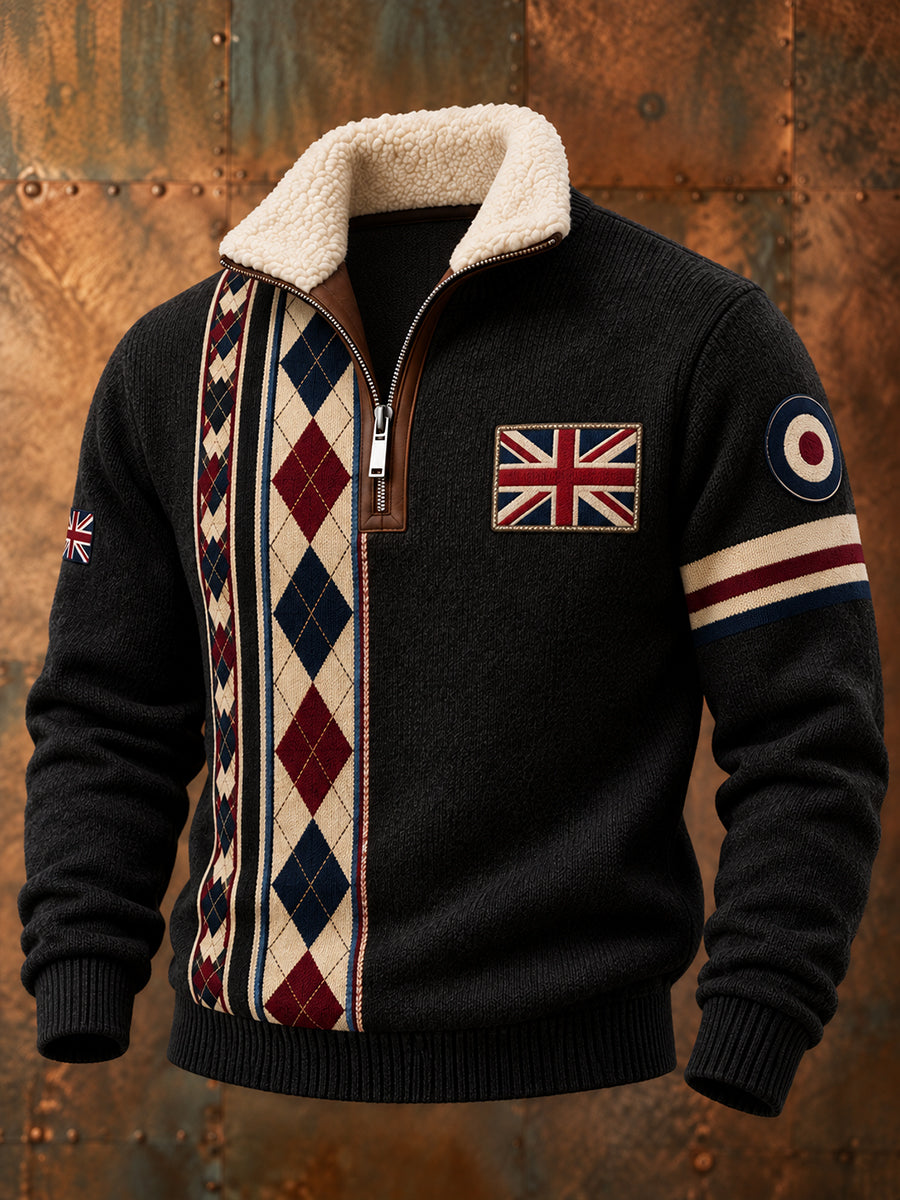 Men's Paul Weller Mod Culture Fleece-Lined Stand-Collar Sweatshirt