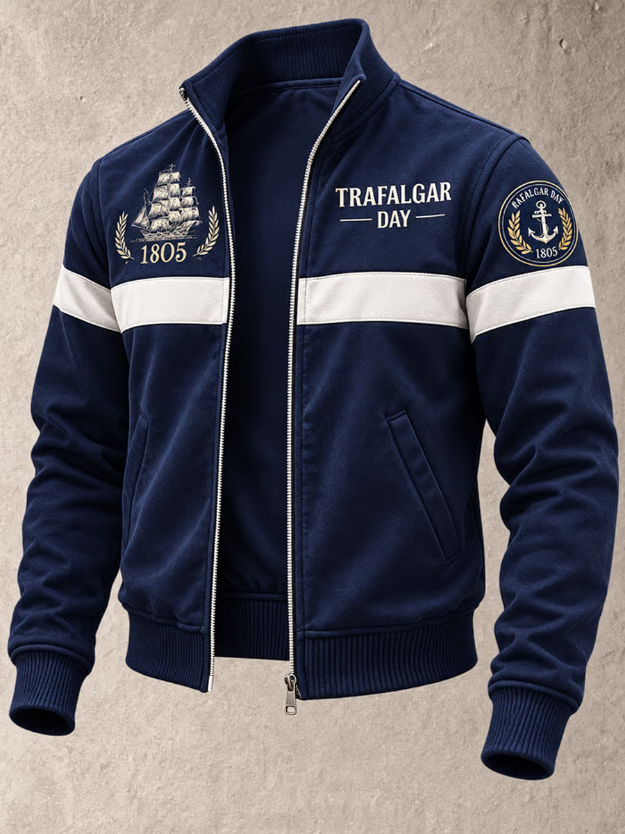 Men's Trafalgar Day Printed Jacket