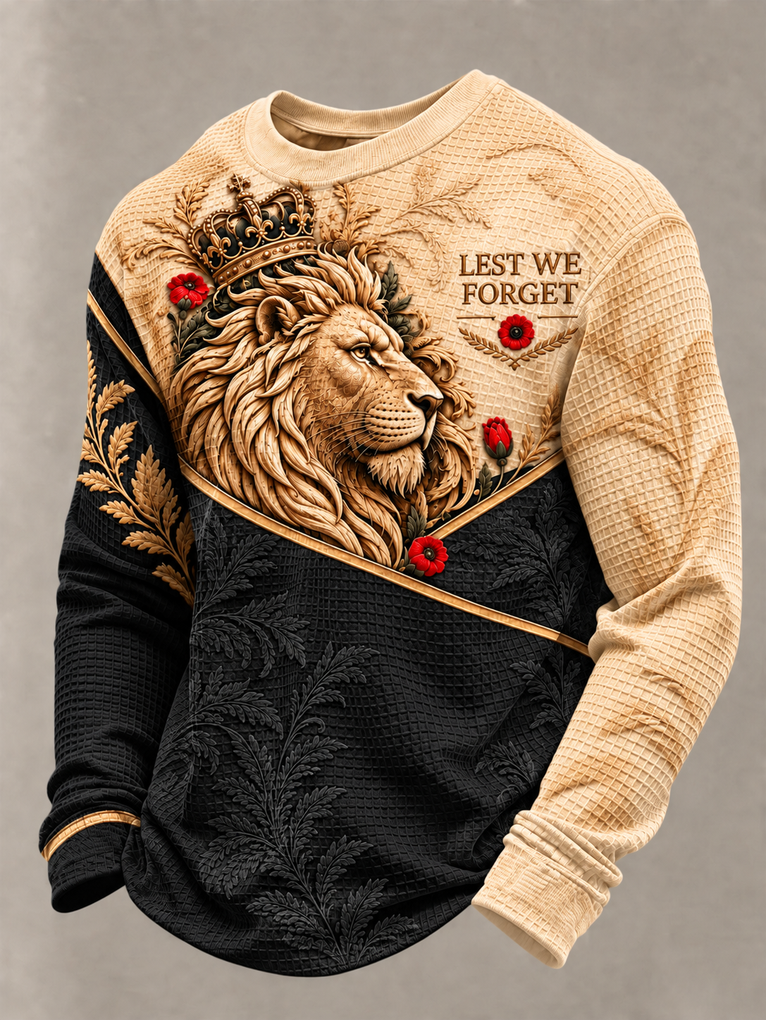 Men's Remembrance Day Waffle Sweatshirt