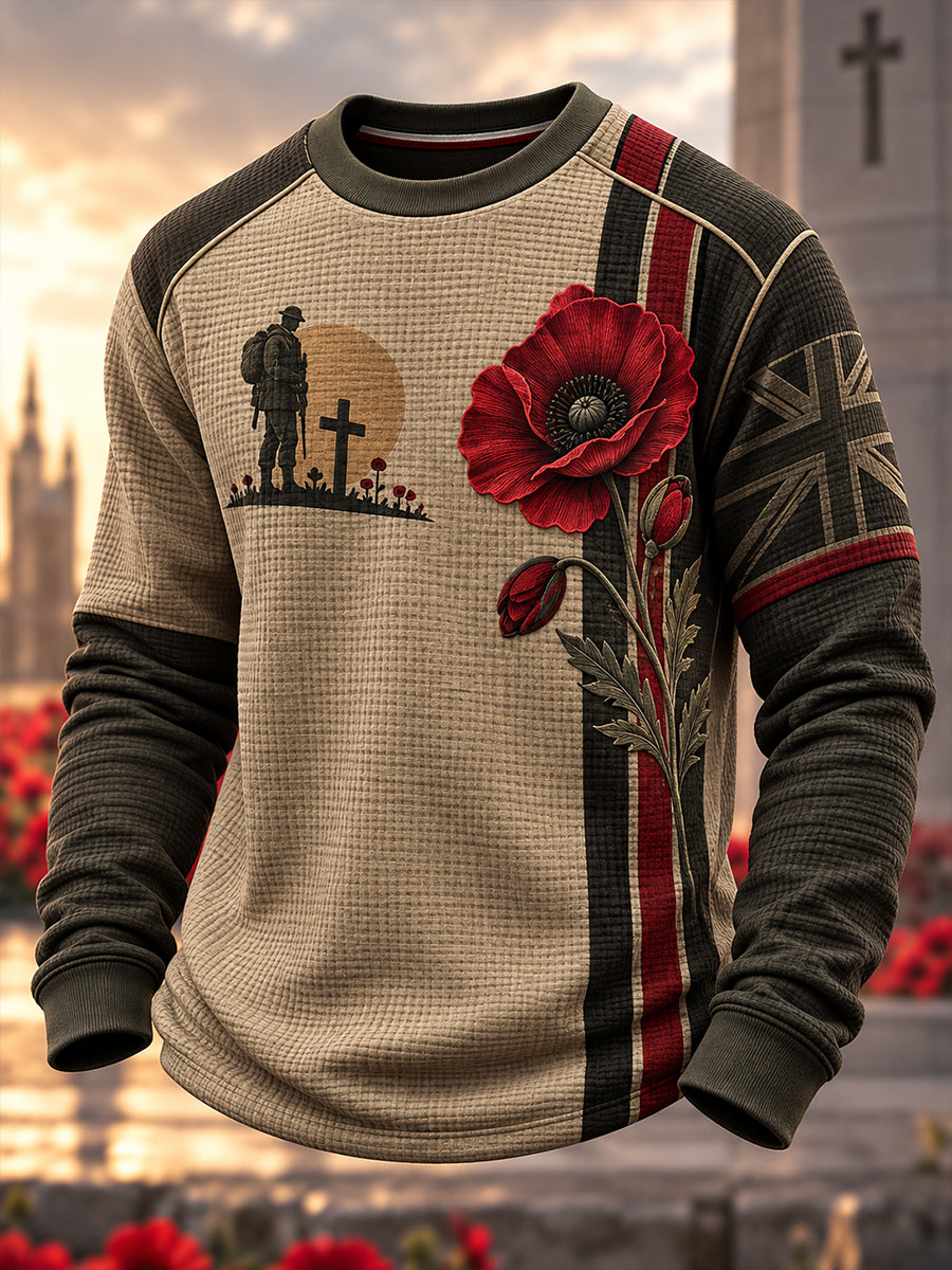 Men's British Veterans Remembrance Day Long-Sleeve Sweatshirt