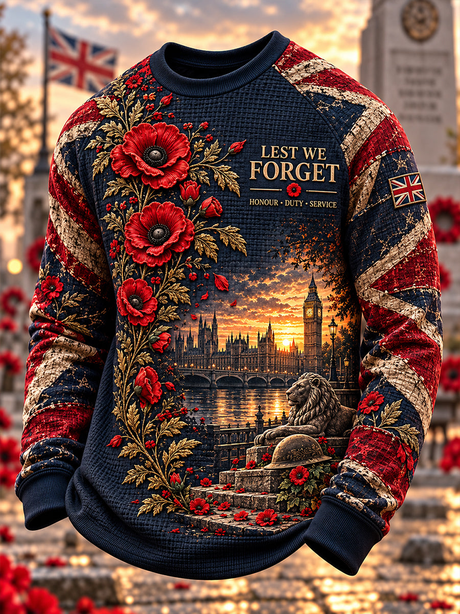 Men's British Veterans Remembrance Day Long-Sleeve Sweatshirt