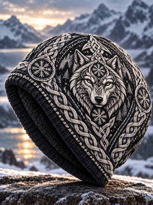 Unisex Nordic Autumn And Winter Animals Hatt