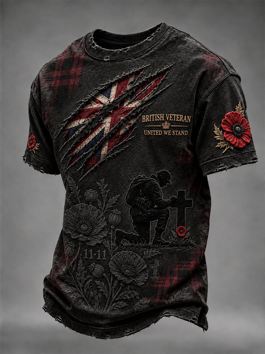 Men's Remembrance Day Lest We Forget Short sleeves T-shirt