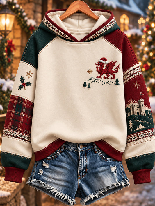 Women's Welsh Christmas Print Sweatshirt