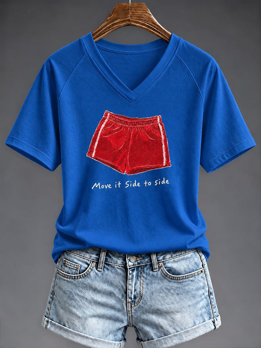 Women's Disco Ball Pop Music Fan V-neck T-shirt