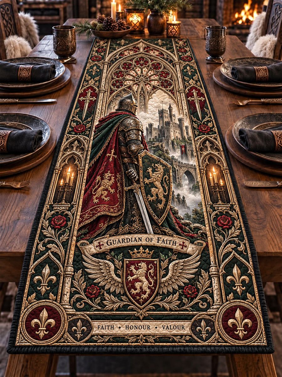 British Knights Templar-Themed Art Printed Quilted Blanket