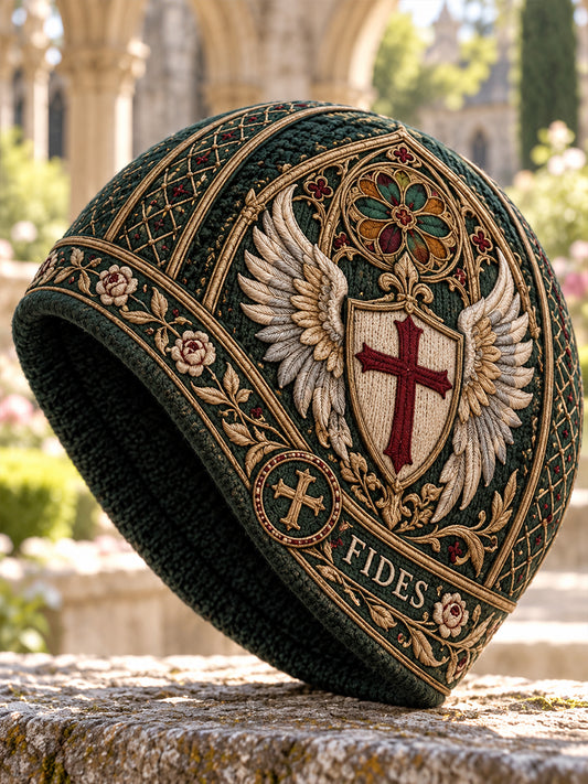 British Knights Templar-Themed Cold Knitted Hat