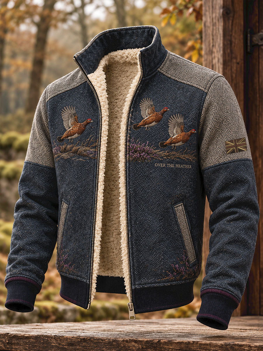 Men's UK Hunting Season Art Printed Composite Fleece Jacket
