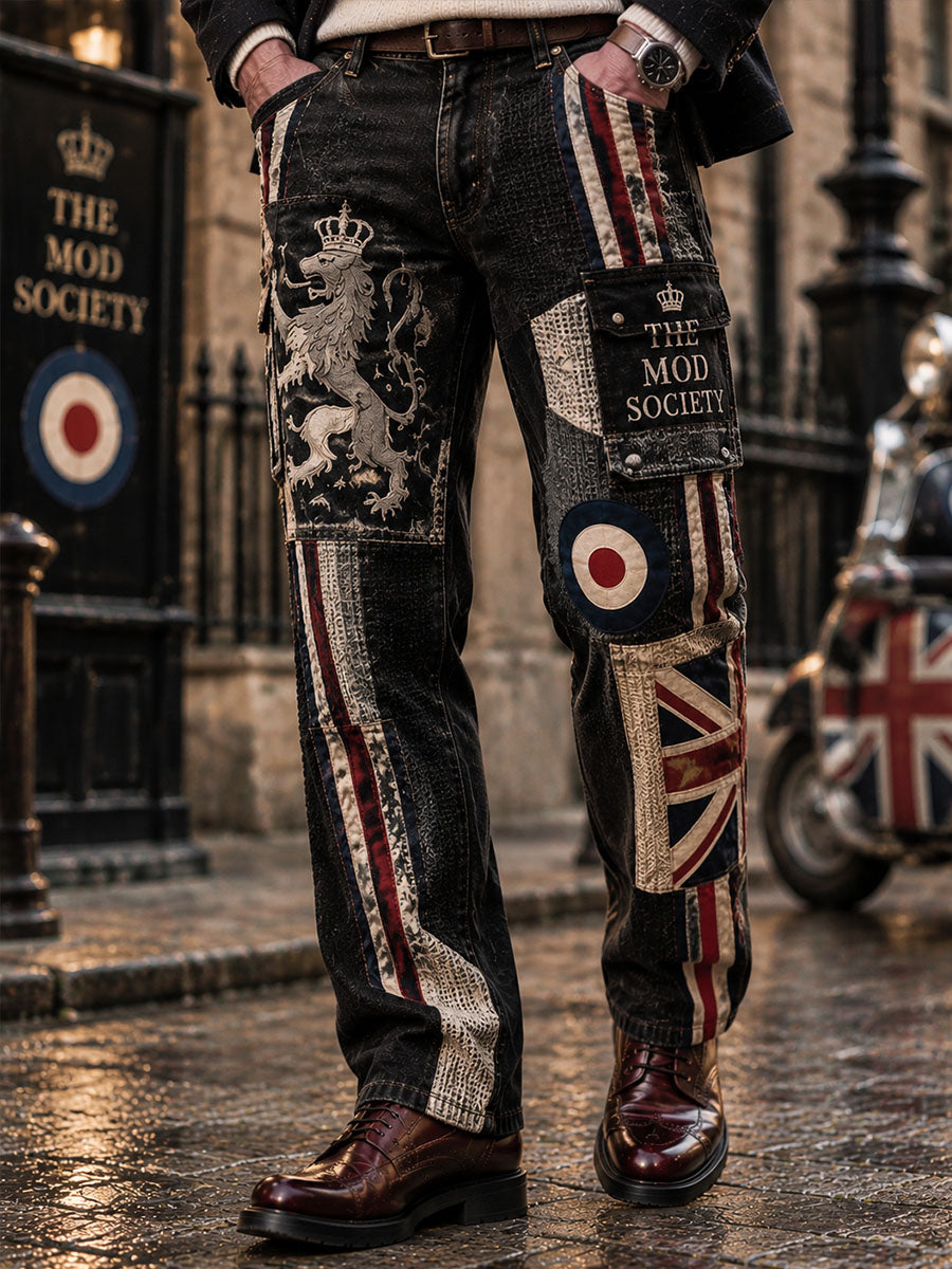 Men's Modern Culture Paul Weller Pattern Printed Pants