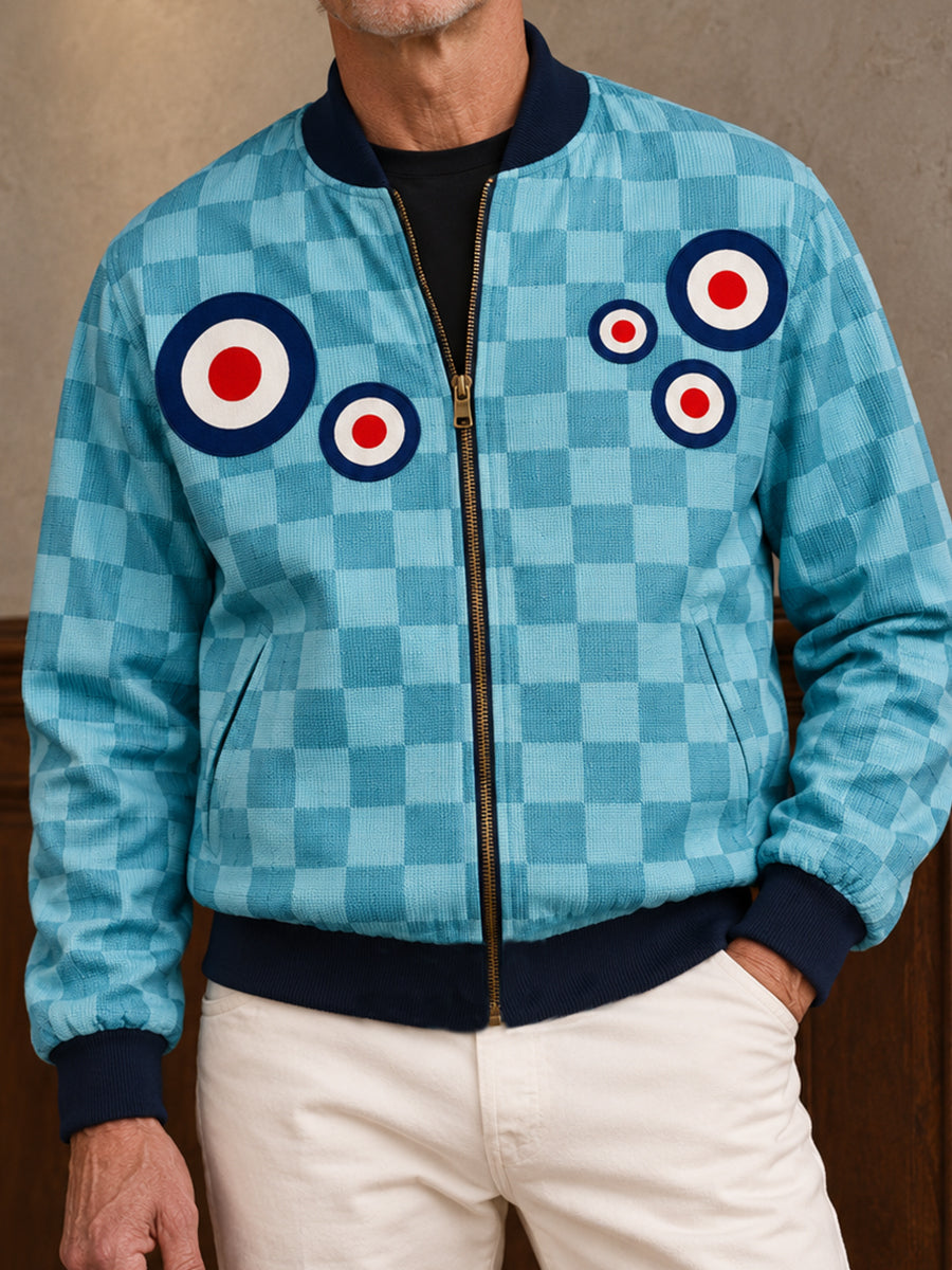 Men's UK Music Lover Mods Art Printed Jacket