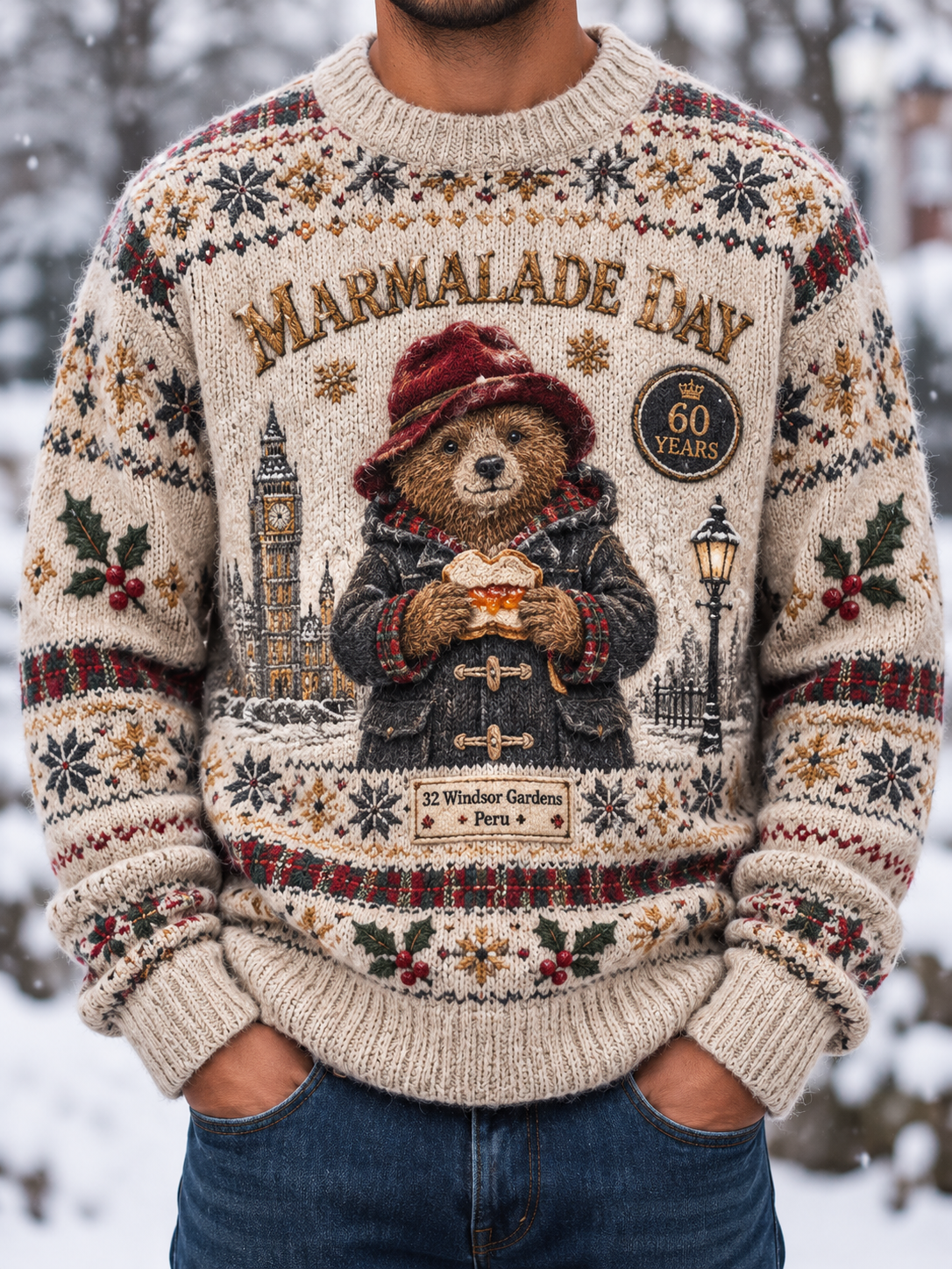 Men's imitation sweater