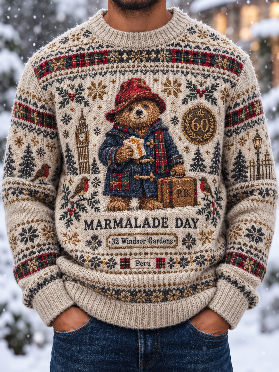 Men's imitation sweater
