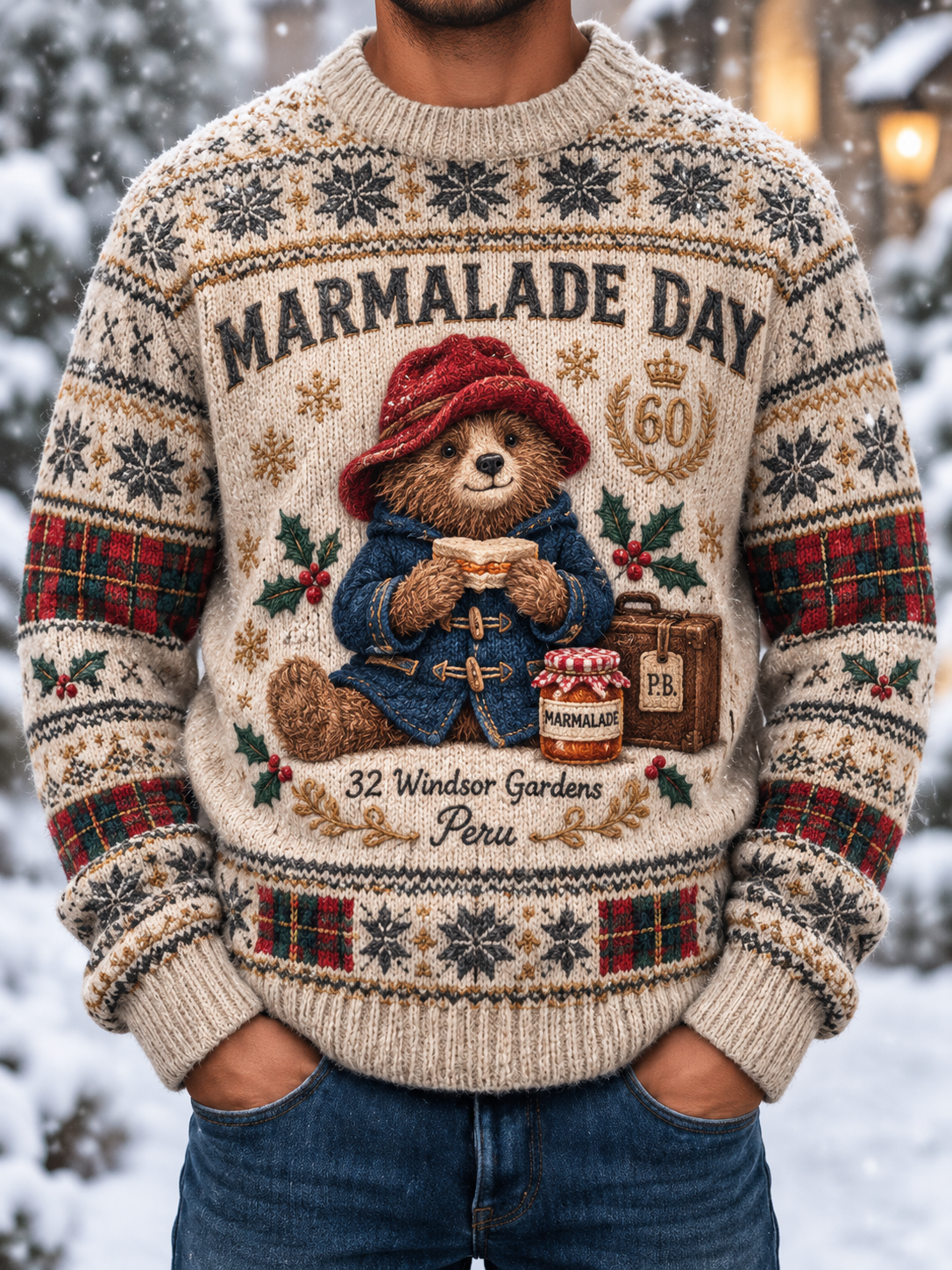 Men's imitation sweater