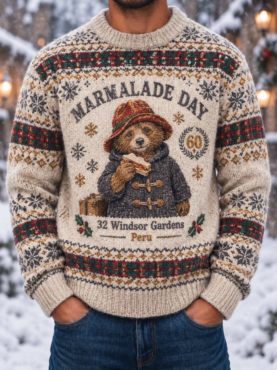 Men's imitation sweater